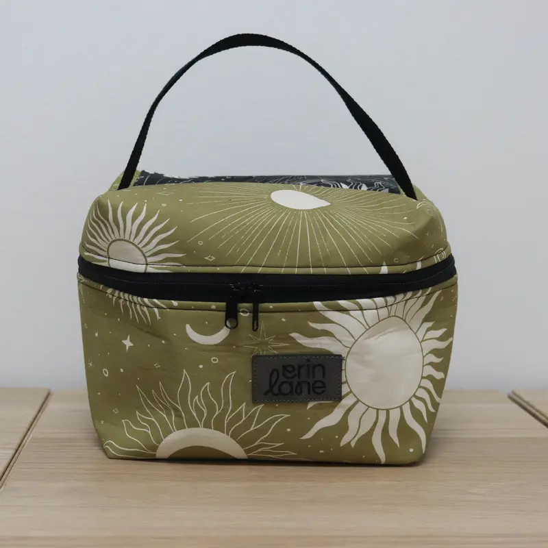 Zip Your Lid Train Case in Guilded Eclipse