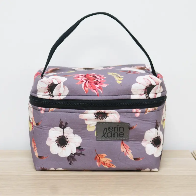 Zip Your Lid Train Case in Magnolia Meadows
