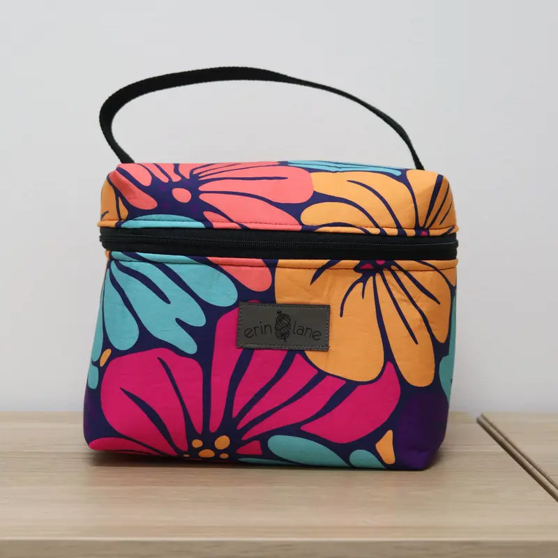 Zip Your Lid Train Case in Mod Petals
