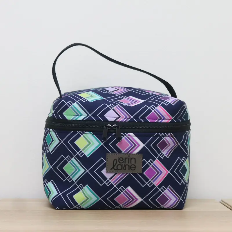 Zip Your Lid Train Case in Neon Bitters