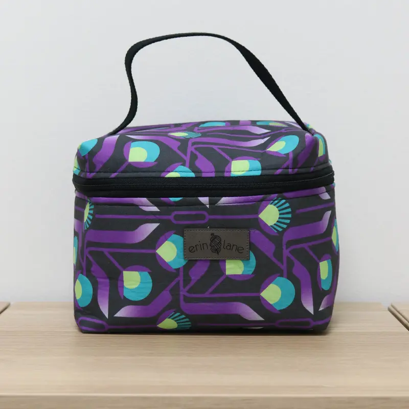 Zip Your Lid Train Case in Nighshade Deco