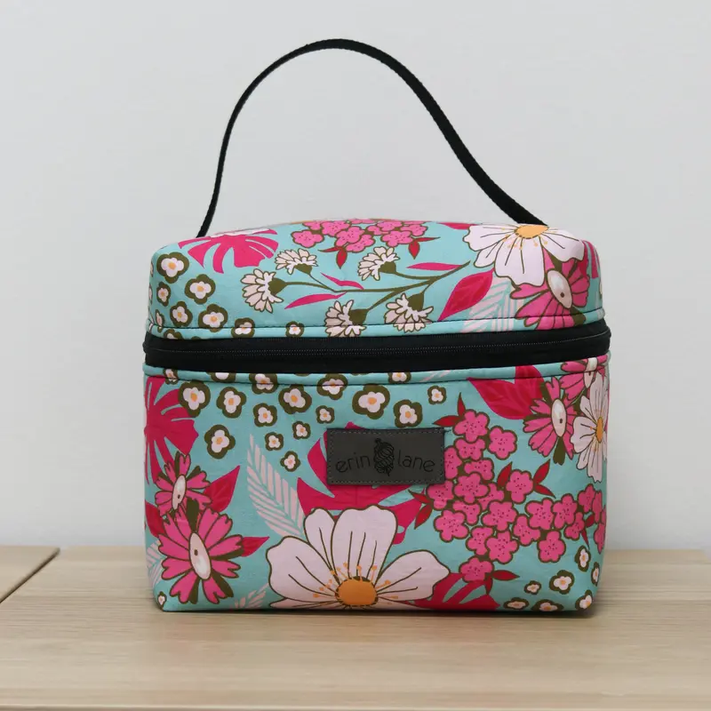 Zip Your Lid Train Case in Pink Cadillac