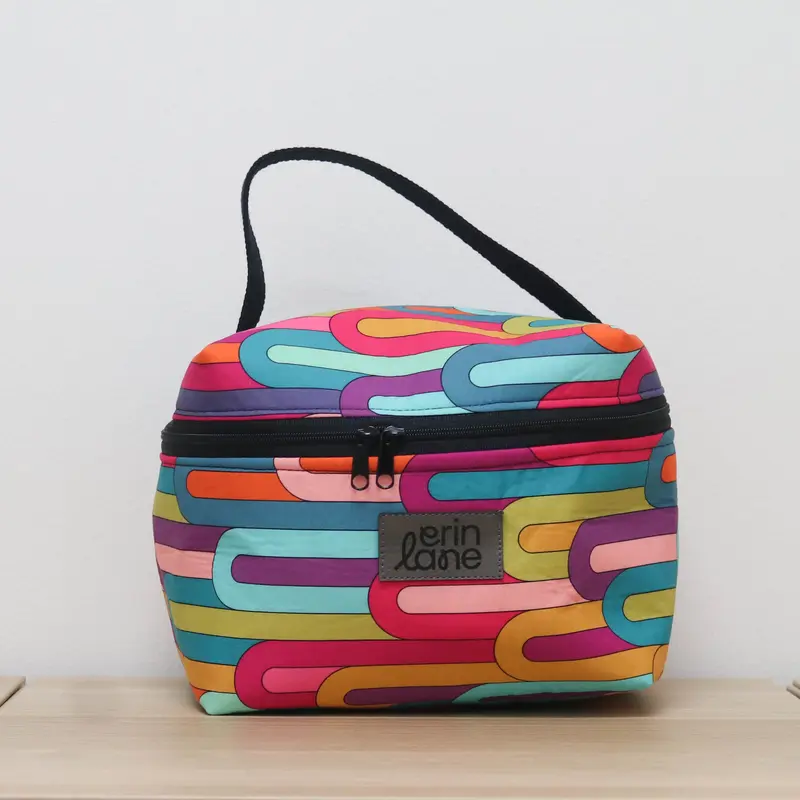 Zip Your Lid Train Case in Uptown Skyline