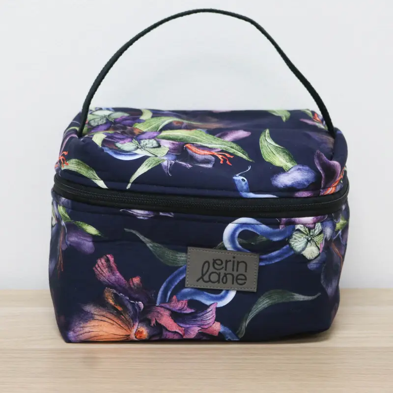 Zip Your Lid Train Case in Venom and Vines