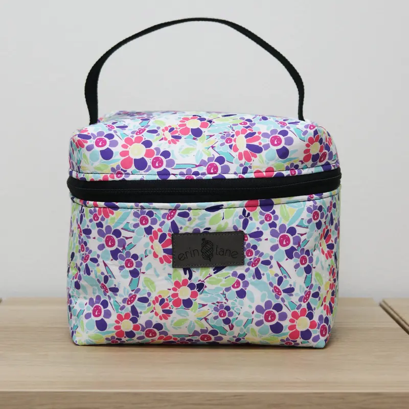 Zip Your Lid Train Case in Zaney Daisy