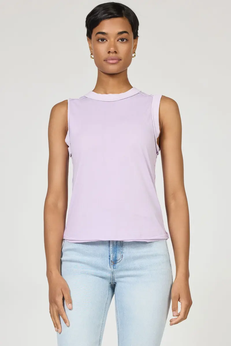 Zo Crew Neck Top in Purple Haze