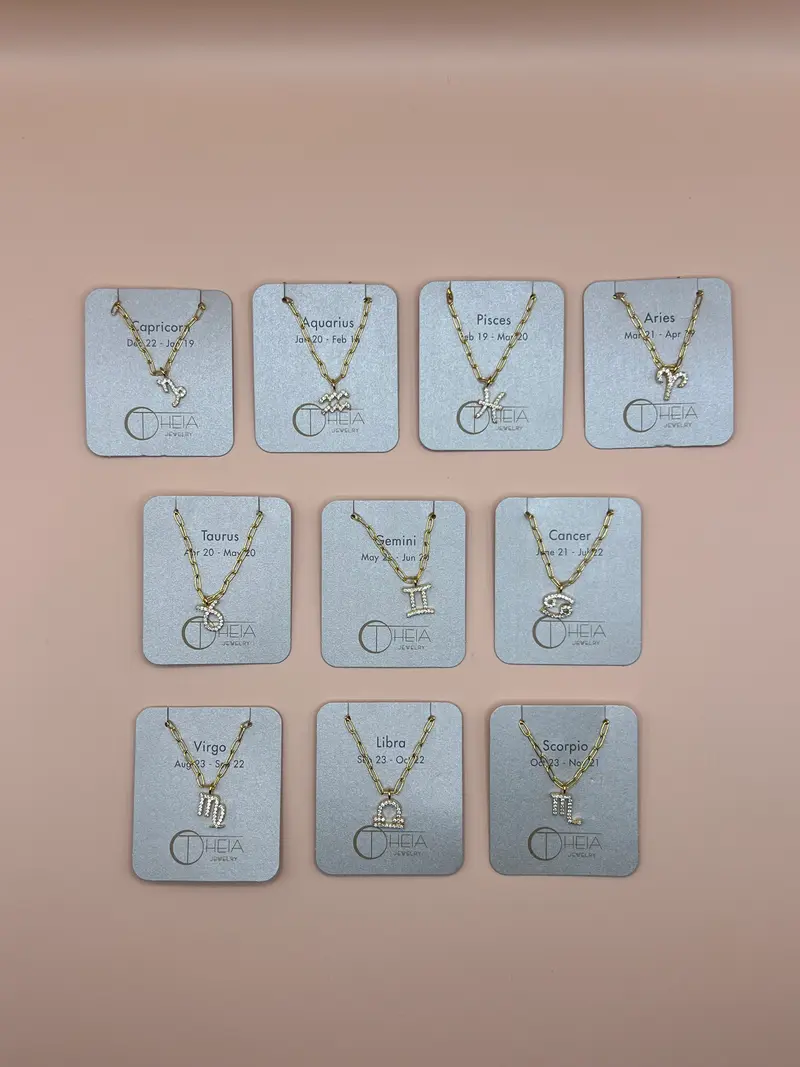 Zodiac sign necklace