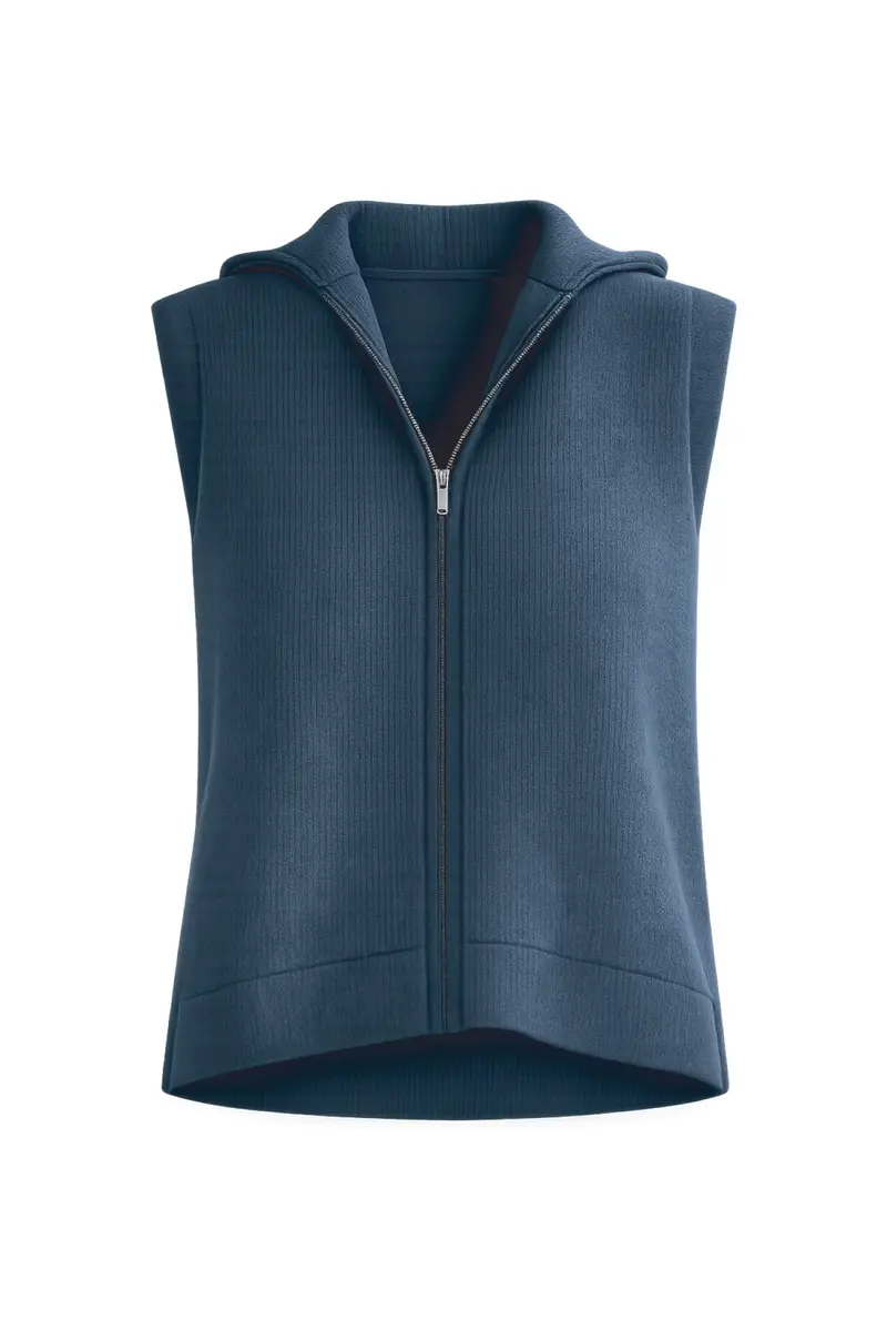 Zyma Vest in Black Iris